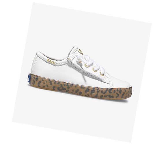 Casuals Shoes Keds Big Kid Kickstart Leopard Foxing Jr. Niños Blancas Leopardo | MSV-471908