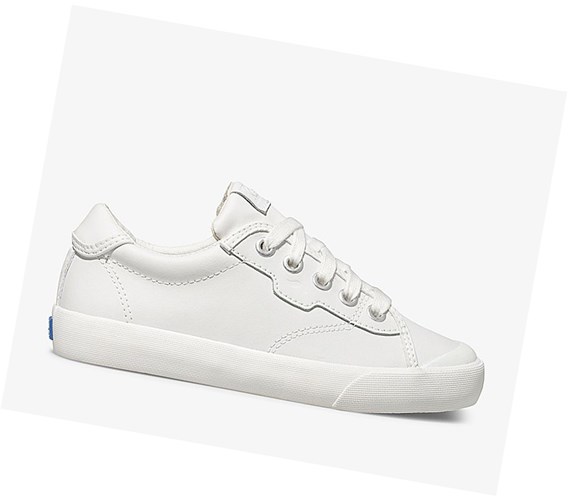 Zapatillas Keds Big Kid Crew Kick '75 Cuero Niños Blancas | ADM-832715