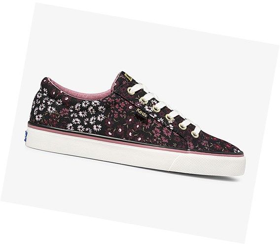 Zapatos con Cordones Keds Jump Kick Floral Mujer Negras | RHP-657082