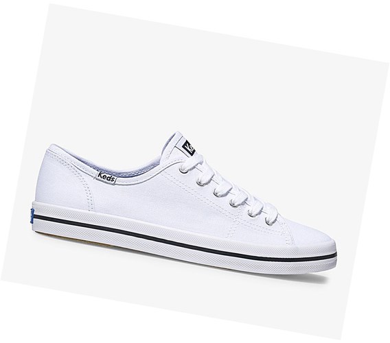 Zapatos con Cordones Keds Kickstart Mujer Blancas | BPI-375194