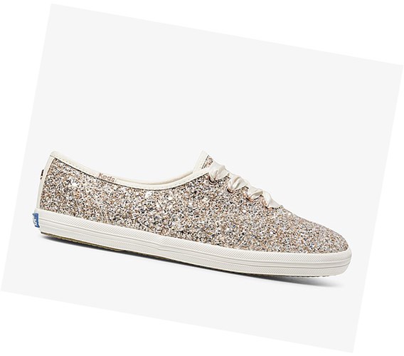 Zapatos con Cordones Keds x kate spade new york Champion Glitter Mujer Rosas Doradas Multicolor | IWG-183927